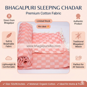 Best Bhagalpuri Chadar for Summer Organic Cotton ( 52*96 in )