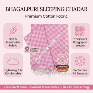 100% Pure Bhagalpuri Silk Chadar Extra Soft