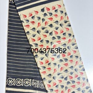 Pure Silk Tussar Ghicha Screen Printed Saree