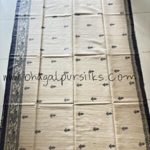 Pure Silk Tussar Ghicha Screen Printed Saree