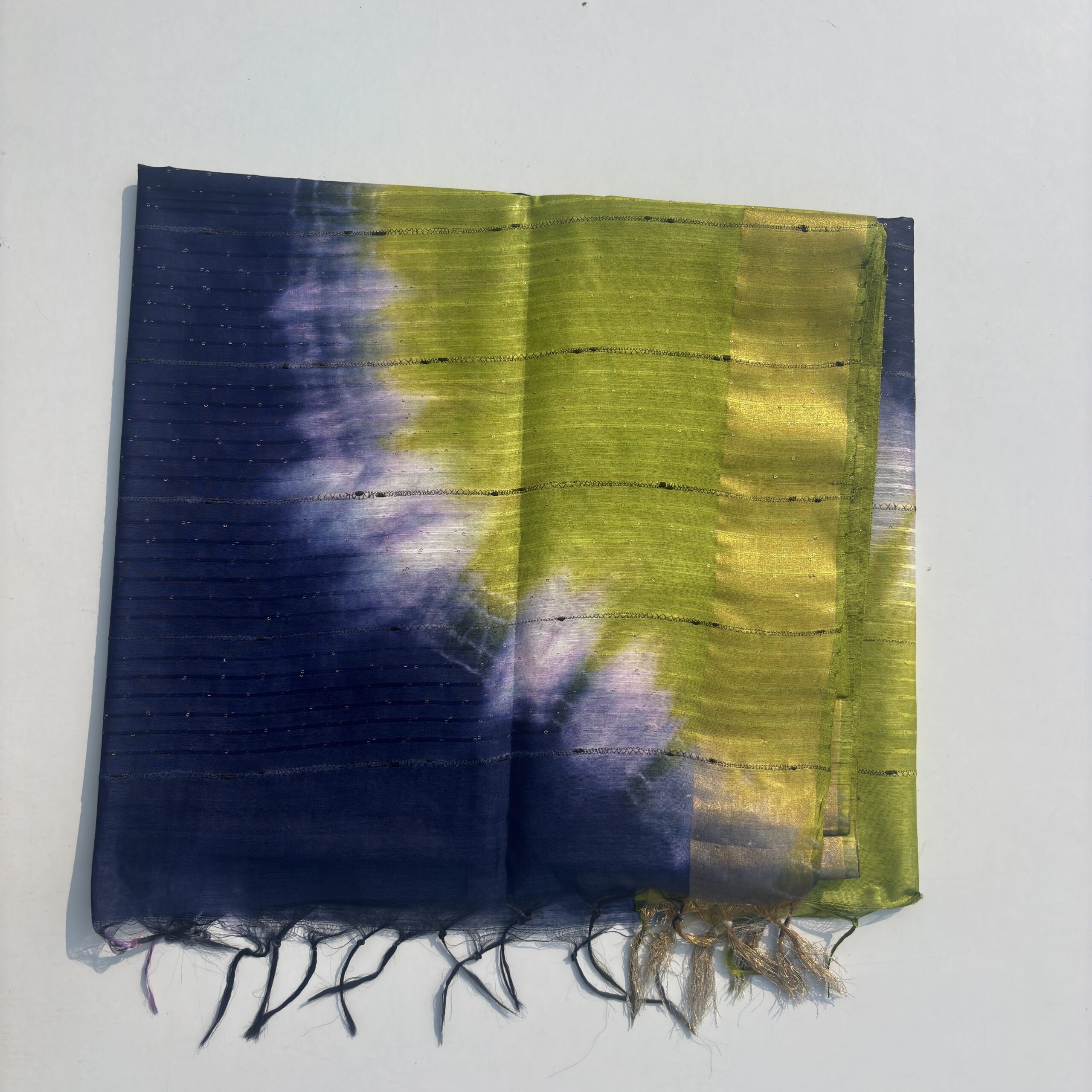 Bhagalpuri Handloom Cotton Shibori Print Saree for Women - Image 2