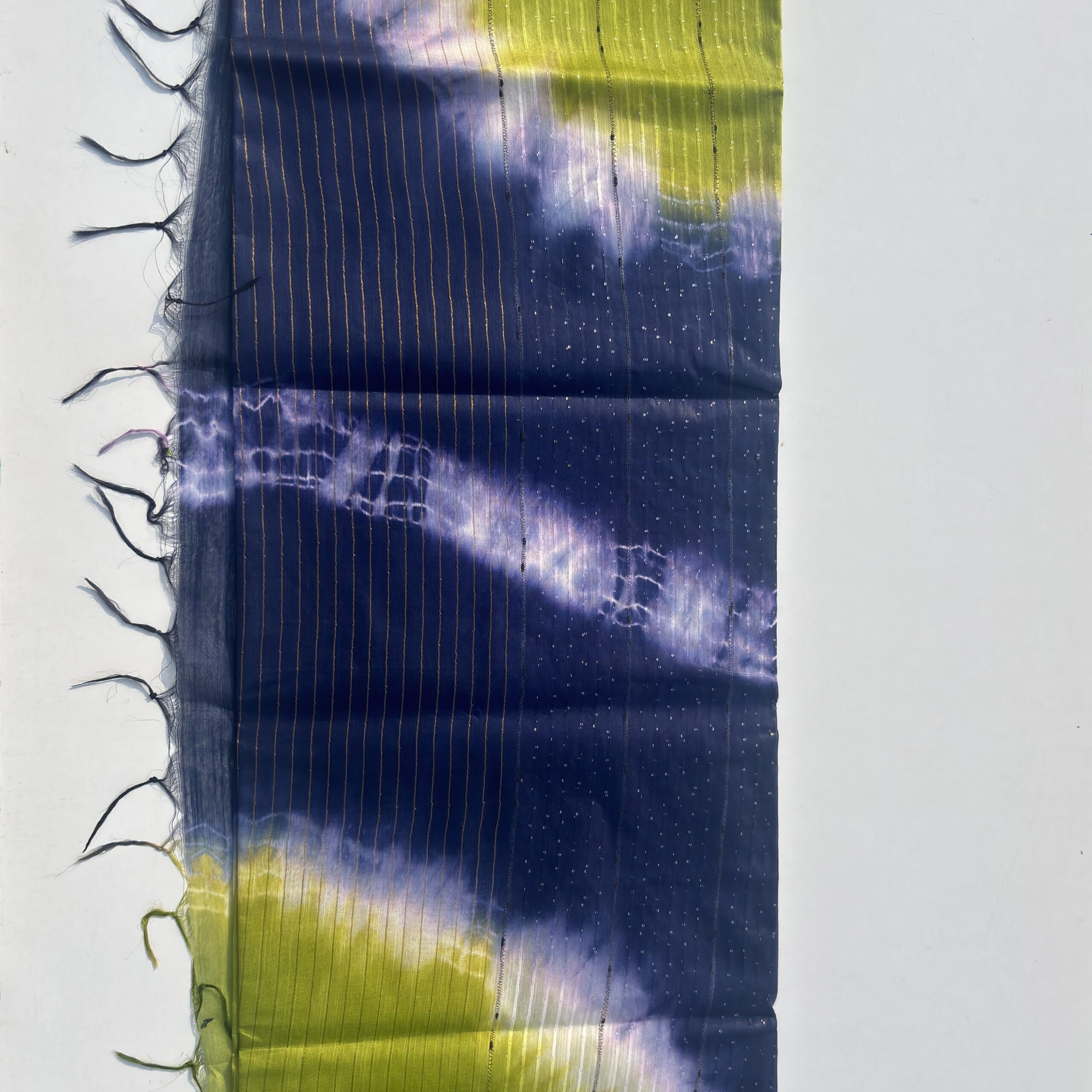 Bhagalpuri Handloom Cotton Shibori Print Saree for Women - Image 5