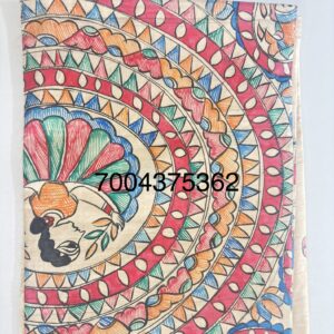 Desi Tussar Silk Madhubani Handpainted Saree