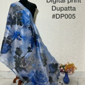 Pure Handloom Linen Digital Print Dupatta