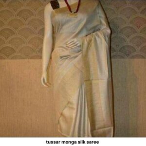 Moonga Tussar Silk Handloom Saree