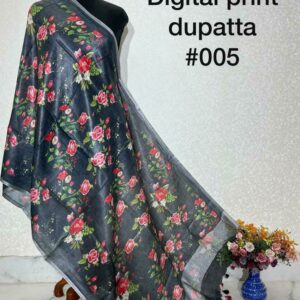 Pure Handloom Linen Digital Print Dupatta
