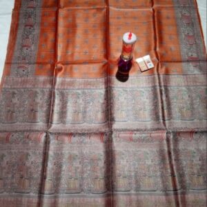 Pure Silk Tussar Ghicha Screen Printed Saree