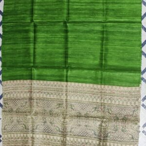 Handwoven Tussar Ghicha Silk Dupatta