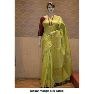 Moonga Tussar Silk Handloom Saree