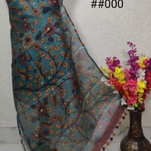 Pure Handloom Linen Digital Print Dupatta