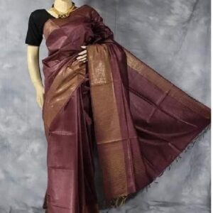 Moonga Tussar Silk Handloom Saree