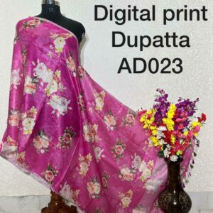 Pure Handloom Linen Digital Print Dupatta