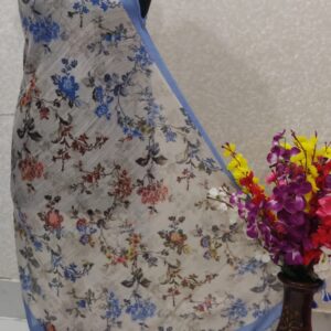 Pure Handloom Linen Digital Print Dupatta