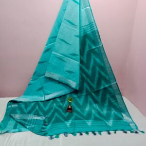 Bhagalpuri Handloom Pure Cotton Ikkat Saree for Women