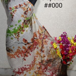 Pure Handloom Linen Digital Print Dupatta