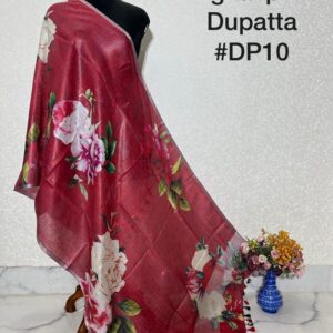 Pure Handloom Linen Digital Print Dupatta