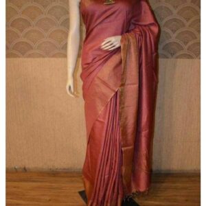 Moonga Tussar Silk Handloom Saree