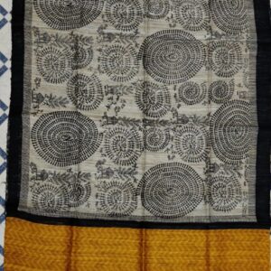 Handwoven Tussar Ghicha Silk Dupatta