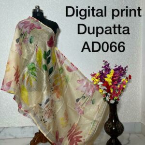Pure Handloom Linen Digital Print Dupatta