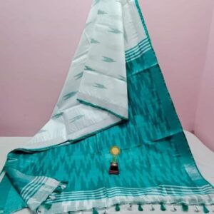 Bhagalpuri Handloom Pure Cotton Ikkat Saree for Women