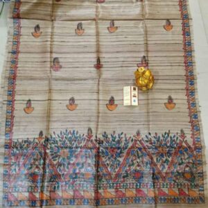 Handwoven Tussar Ghicha Silk Dupatta
