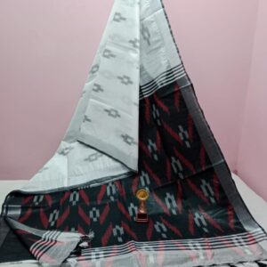 Bhagalpuri Handloom Pure Cotton Ikkat Saree for Women
