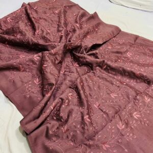 Katan Staple Embroidery Saree With Blouse