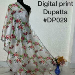 Pure Handloom Linen Digital Print Dupatta