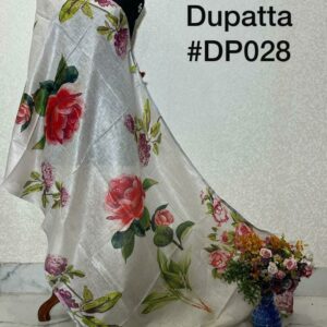 Pure Handloom Linen Digital Print Dupatta