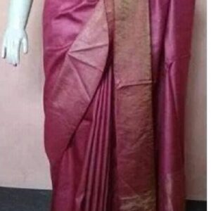 Moonga Tussar Silk Handloom Saree