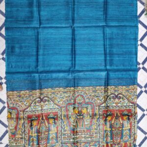 Handwoven Tussar Ghicha Silk Dupatta