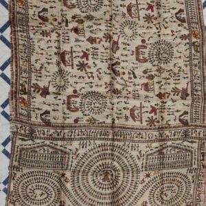 Handwoven Tussar Ghicha Silk Dupatta