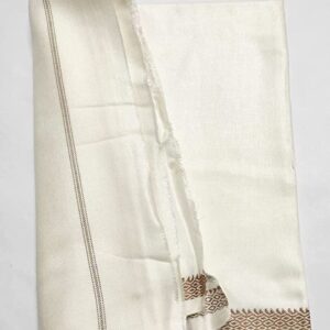 Bhagalpuri Silky Soft Dull Andi chadar Deluxe White (Pack of 1)