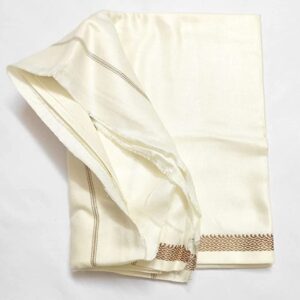 Bhagalpuri Silky Soft Dull Andi chadar Deluxe White (Pack of 1)