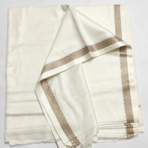 Bhagalpuri Silky Soft Dull Andi chadar Deluxe White (Pack of 1)