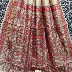 Desi Tussar Madhubani Handpainted Silk Saree
