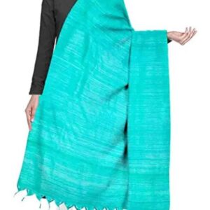 Handwoven Tussar Ghicha Silk Dupatta