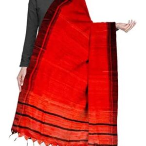 Handwoven Tussar Ghicha Silk Dupatta