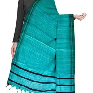 Handwoven Tussar Ghicha Silk Dupatta