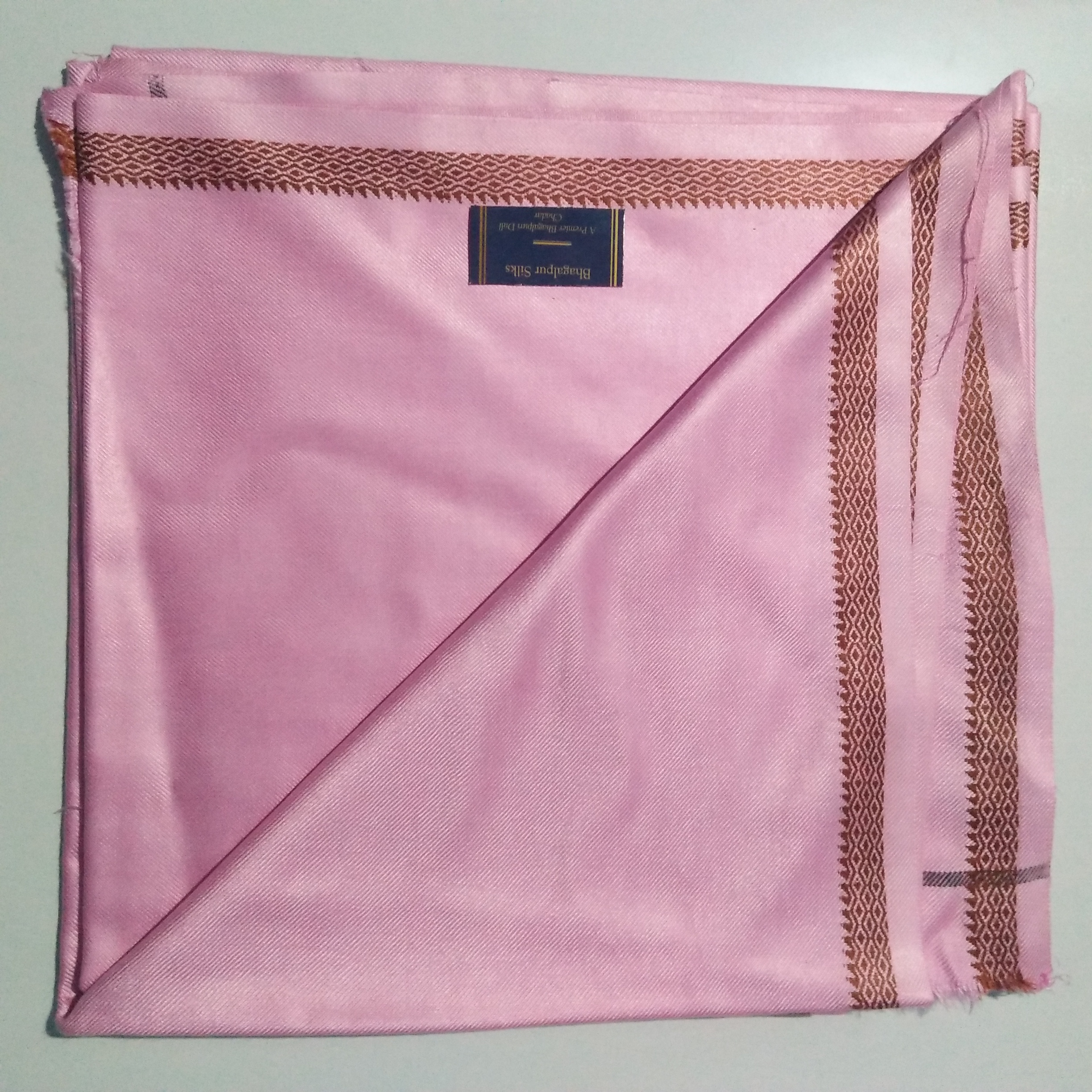 Bhagalpuri Silky Soft Dull Andi chadar Deluxe Pink (Pack of 1)