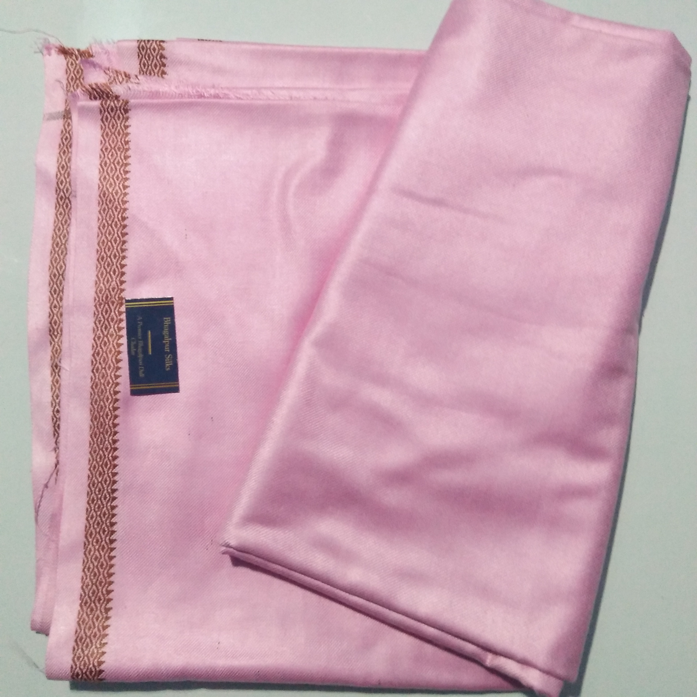 Bhagalpuri Silky Soft Dull Andi chadar Deluxe Pink (Pack of 1)