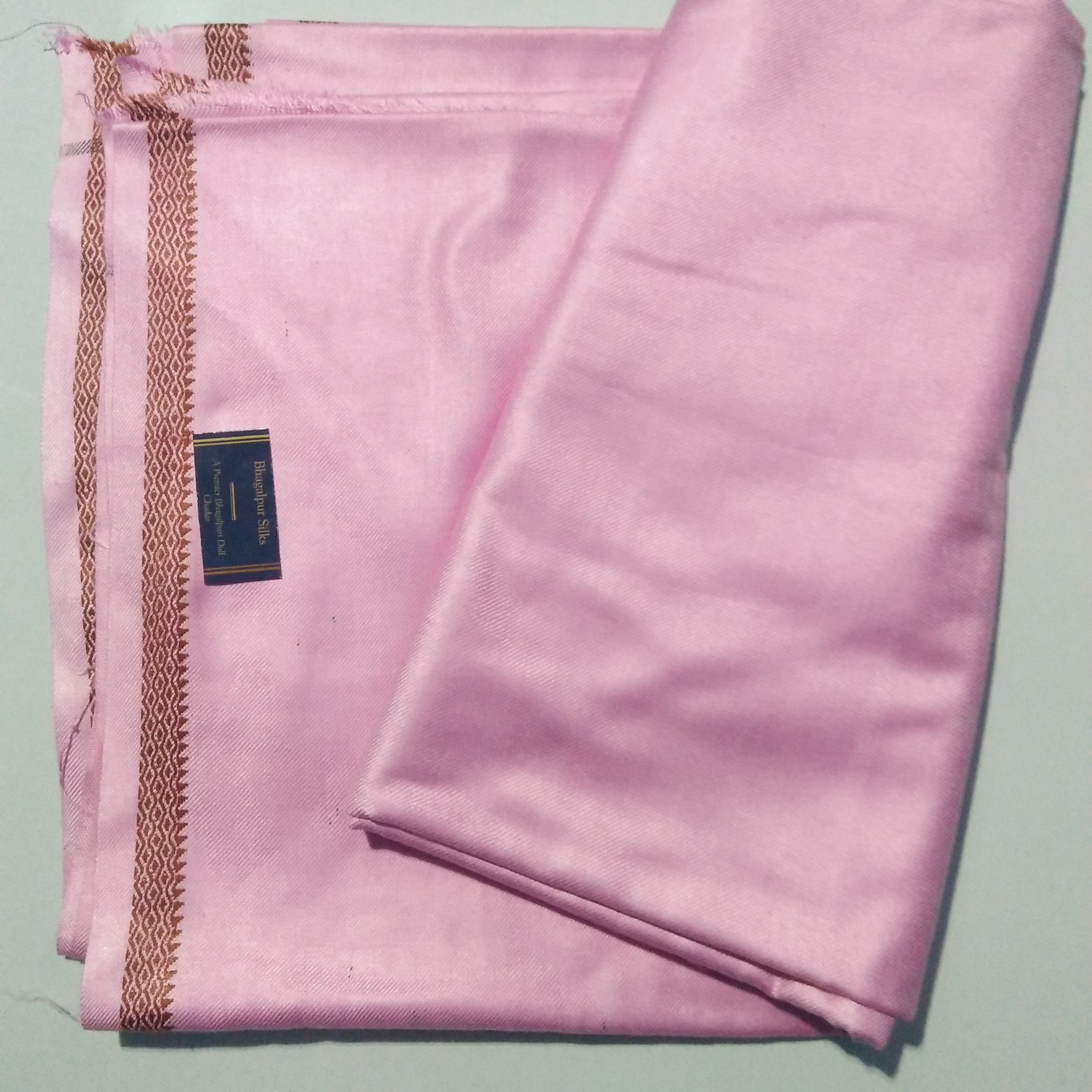 Bhagalpuri Silky Soft Dull Andi chadar Deluxe Pink (Pack of 1)