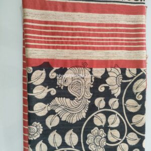 Pure Silk Tussar Ghicha Screen Printed Saree