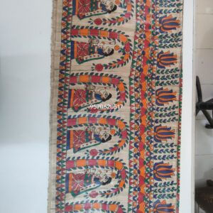 Madhubani Painted Ghicha Tussar Silk Saree