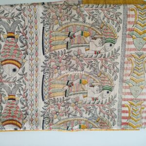 Pure Silk Tussar Ghicha Screen Printed Saree