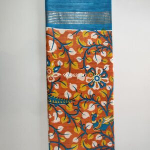 Pure Silk Tussar Ghicha Screen Printed Saree