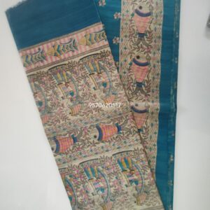 Pure Silk Tussar Ghicha Screen Printed Saree