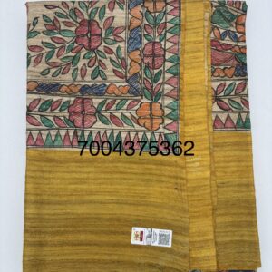 Hand Painting Tussar...