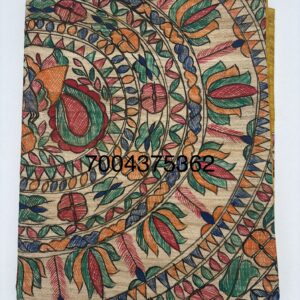 Hand Painting Tussar...