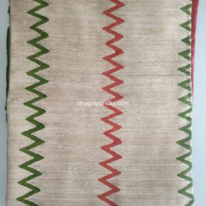 Pure Silk Tussar Ghicha Screen Printed Saree